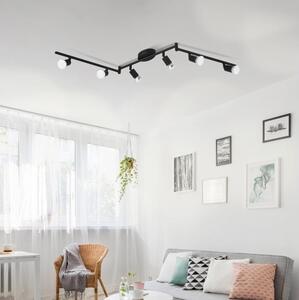 Eglo 32433 - LED Bodové svietidlo BUZZ-LED 6xGU10/2,8W/230V 3000K čierna