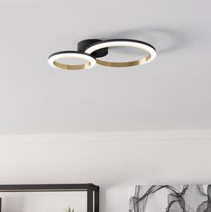 Eglo 901223 - LED Stmievateľné stropné svietidlo CALLIERA LED/12W/230V čierna/zlatá