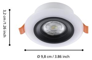 Eglo 901118 - SADA 3xLED RGB stmievateľné kúpeľňové svietidlo CALONGE 3,8W/230V IP44 + diaľkové ovládanie