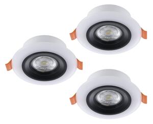 Eglo 901118 - SADA 3xLED RGB stmievateľné kúpeľňové svietidlo CALONGE 3,8W/230V IP44 + diaľkové ovládanie
