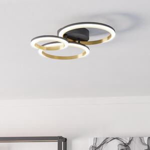 Eglo 901224 - LED Stmievateľné stropné svietidlo CALLIERA LED/20W/230V čierna/zlatá