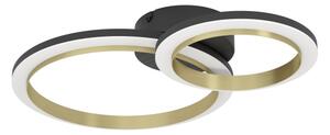 Eglo 901223 - LED Stmievateľné stropné svietidlo CALLIERA LED/12W/230V čierna/zlatá