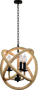 LED Luster na reťazi ROPE GLOBO 3xE14/4,3W/230V