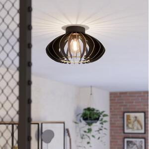 Eglo 900999 - Stropné svietidlo COSSANO 1xE27/40W/230V pr. 38 cm čierna