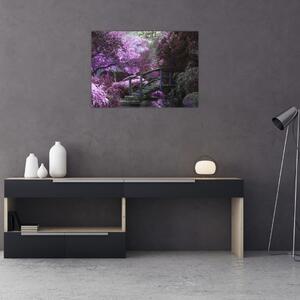 Obraz - fialové stromy (70x50 cm)