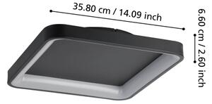 Eglo 901252 - LED Stmievateľné stropné svietidlo LORETELLO LED/12W/230V čierna + DO