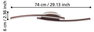 Eglo 901221 - LED Stropné svietidlo LUNGOLAGO LED/12W/230V 4000K medená