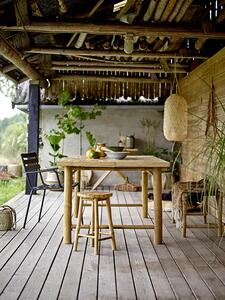 MUZZA Bambusový jedálenský stôl sole 200 x 100 cm prírodný