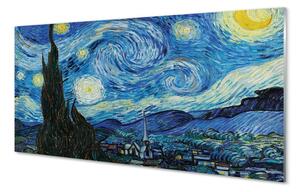 Obraz na skle Art hviezdnej noci 120x60 cm 4 Prívesky