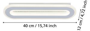 Eglo 901235 - LED Nástenné svietidlo MACCHIONI LED/12W/230V 4000K biela