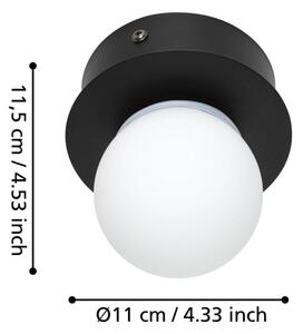 Eglo 900659 - LED Kúpeľňové stropné svietidlo MOSIANO LED/3,3W/230V IP44 čierna