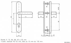 Bezpečnostné kovanie ROSTEX BK RX 807-40 EXCLUSIVE 3. tr. (CHRÓM-NEREZ), kľučka-kľučka ľavá, Otvor na cylindrickú vložku PZ, ROSTEX Chróm lesklý-nerez, 90 mm