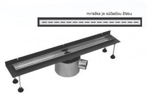 SPD Sprchový žľab Slot L s horizontálnou a vertikálnou prírubou, 60 cm
