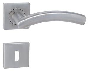 Dverové kovanie MP Swing - HR (BN - Brúsená nerez), kľučka-kľučka, WC kľúč, MP BN (brúsená nerez)