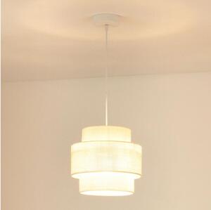 Brilagi - Luster na lanku SPACE YUTE 1xE27/15W/230V pr. 25 cm krémová/biela