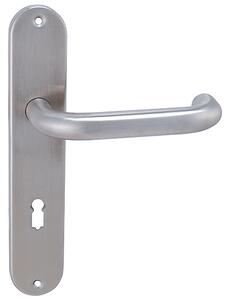 Dverové kovanie MP Coslan-SO (BRÚSENÁ NEREZ), kľučka-kľučka, WC kľúč, MP BN (brúsená nerez), 90 mm
