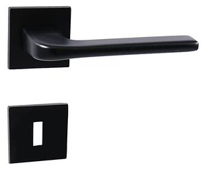 Dverové kovanie MP Dara HR 4007Q 5 S (BS - Čierna matná), kľučka-kľučka, Otvor na cylindrickú vložku PZ, MP BS (čierna mat)