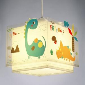 Farebná závesná lampa do detskej izby Dinos