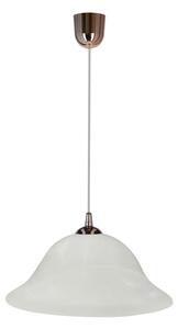Luster na lanku VERA 1xE27/60W/230V medená/biela