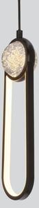 LED Luster na lanku LACRIMA LED/15W/230V 3000K čierna