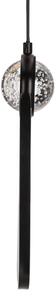 LED Luster na lanku LACRIMA LED/15W/230V 3000K čierna