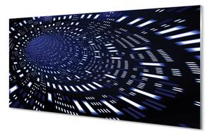 Sklenený obraz Blue 3d tunel 100x50 cm 2 Prívesky