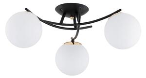 Prisadený luster SAVI 3xE14/10W/230V čierna/zlatá