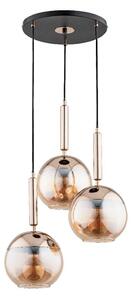 Luster na lanku VOLDA 3xE27/15W/230V pr. 52 cm mosadz