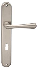 Dverové kovanie COBRA ELEGANT (ONS), kľučka-kľučka, WC kľúč, COBRA ONS (nikel matný), 90 mm