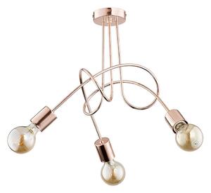 Prisadený luster TANGO 3xE27/15W/230V medená