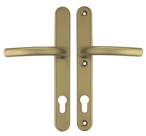 Ochranné kovanie COBRA SLIM-2 (F4), kľučka-kľučka, Otvor na cylindrickú vložku PZ, COBRA F4 (bronzový elox), 72 mm