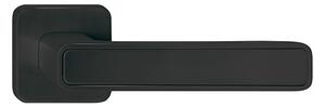 Dverové kovanie TWIN INNER P 660 HR (CM), kľučka/kľučka, hranatá rozeta, Hranatá rozeta s otvorom na cylidrickú vložku PZ, Twin CM (čierny mat)