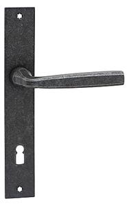 Dverové kovanie COBRA SALZBURG (R), kľučka obojstranná/guľa, Otvor na cylindrickú vložku PZ, COBRA R (rustik), 72 mm