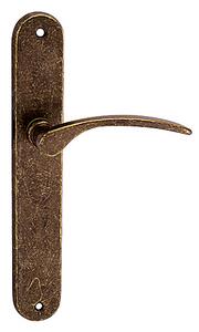 Dverové kovanie MP Laura (OBA - Antik bronz), kľučka-kľučka, WC kľúč, MP OBA (antik bronz), 72 mm