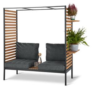 Outdoorový lounge nábytok »Elin« s flexibilnými sedacími prvkami a závesnými regálmi