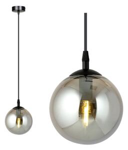 Luster na lanku COSMO 1xE14/10W/230V pr. 14 cm čierna/šedá