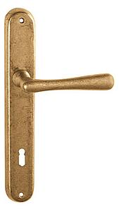 Dverové kovanie TWIN ELEGANT BA 1220 (SM), kľučka-kľučka, Otvor pre obyčajný kľúč BB, Twin SM (staromosaz), 72 mm