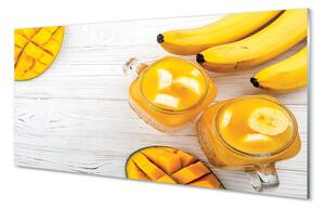 Obraz na skle Mango banán smoothie 140x70 cm 2 Prívesky