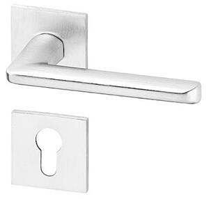 Dverové kovanie ACT Barra exclusive R HR (brúšený chróm), kľučka-kľučka, WC kľúč, AC-T Chróm