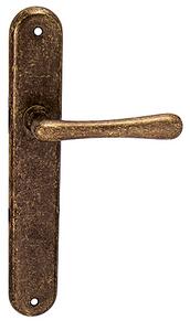 Dverové kovanie MP Elegant (OBA), kľučka-kľučka, Otvor na cylindrickú vložku PZ, MP OBA (antik bronz), 72 mm