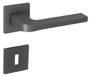 Dverové kovanie MP Supra - HR 3097 5S (BS), kľučka-kľučka, Otvor pre obyčajný kľúč BB, MP BS (čierna mat)