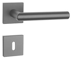 Dverové kovanie MP Arabis - HR 7S (BS - Čierna matná), kľučka-kľučka, Otvor na cylindrickú vložku PZ, MP BS (čierna mat)