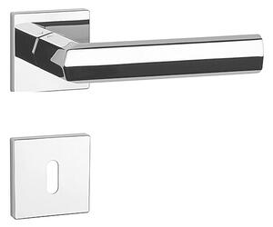 Dverové kovanie MP Fresia - HR 7S (OC - Chróm lesklý), kľučka-kľučka, WC kľúč, MP OC (chróm lesklý)