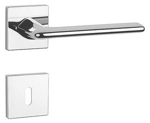 Dverové kovanie MP Lila - HR 7S (OC - Chróm lesklý), kľučka-kľučka, WC kľúč, MP OC (chróm lesklý)