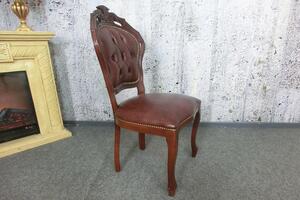 (3639) POLTRONA CASTELLO zámocká kožená stolička