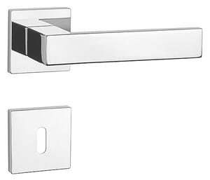 Dverové kovanie MP Pina - HR 7S (OC - Chróm lesklý), kľučka-kľučka, WC kľúč, MP OC (chróm lesklý)