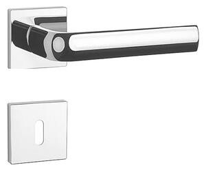 Dverné kovanie MP Mela - HR 7S (OC - Chróm lesklý), kľučka-kľučka, Otvor pre obyčajný kľúč BB, MP OC (chróm lesklý)