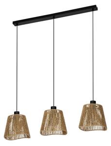 Eglo 44073 - Luster na lanku LAVISTER 3xE27/60W/230V hnedá