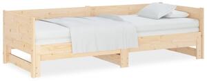 Rozkladacia denná posteľ borovicový masív 2x(80x200) cm