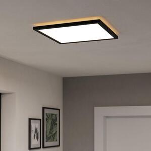 Eglo 901456-LED St. kúpeľ. svietidlo ROVITO-R 17,6W/230V 39x39cm IP44 čierna + DO